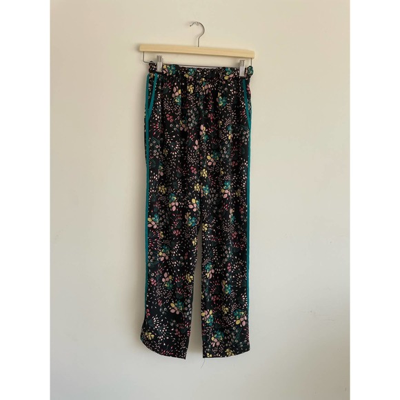 Lulu’s Boho Blooms Black Floral Print Pants | size medium - Picture 4 of 9